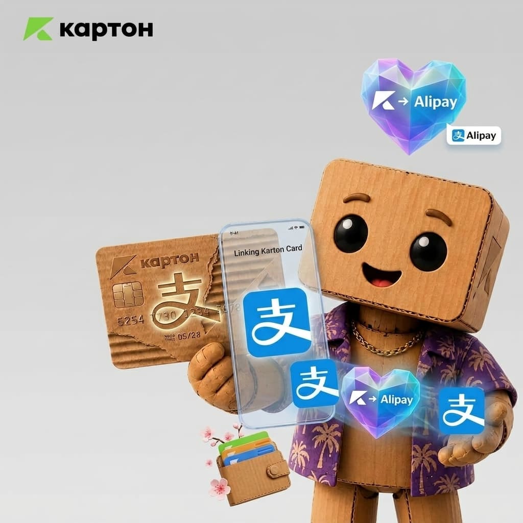 Какую карту можно привязать к Alipay?