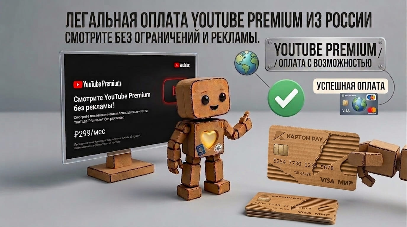 Как оплатить YouTube Premium в России в 2026 году?
