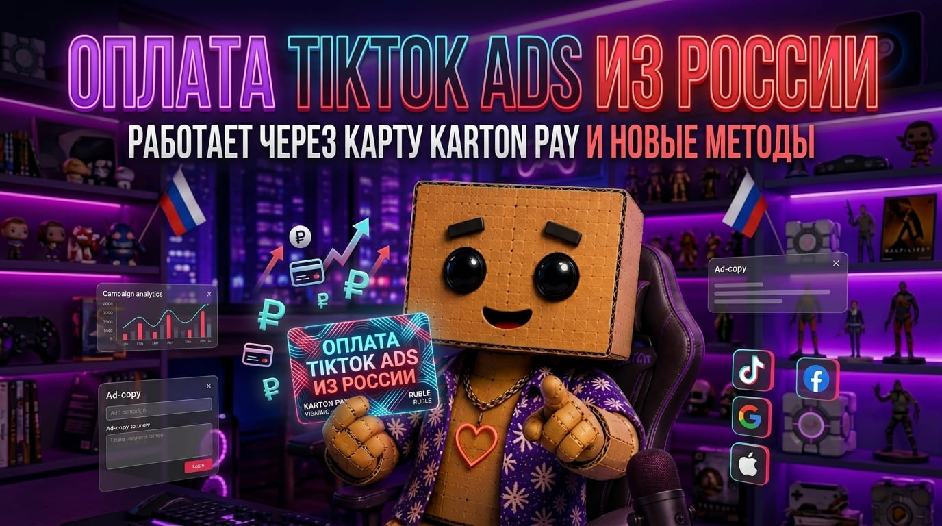 Как оплатить рекламу в TikTok из России в 2026