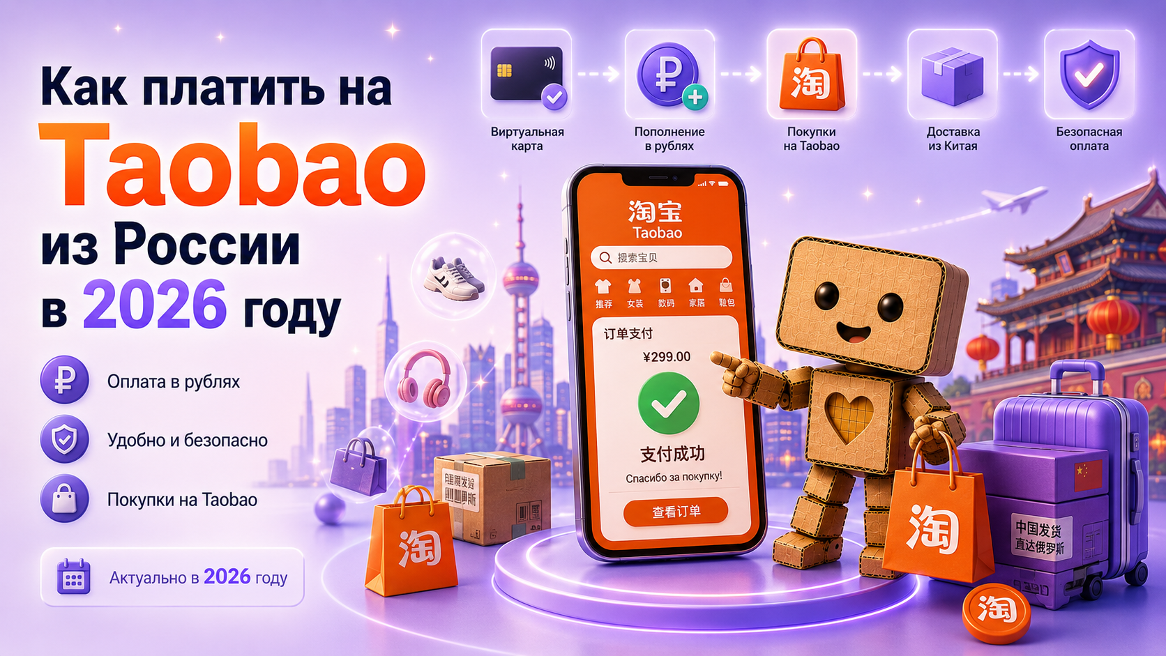 Как платить на Taobao из России в 2026 году