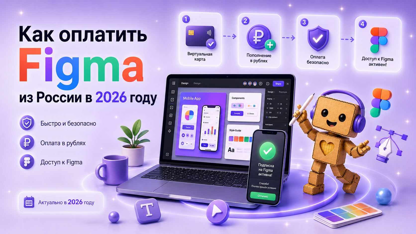 Как оплатить Figma из России в 2026 году