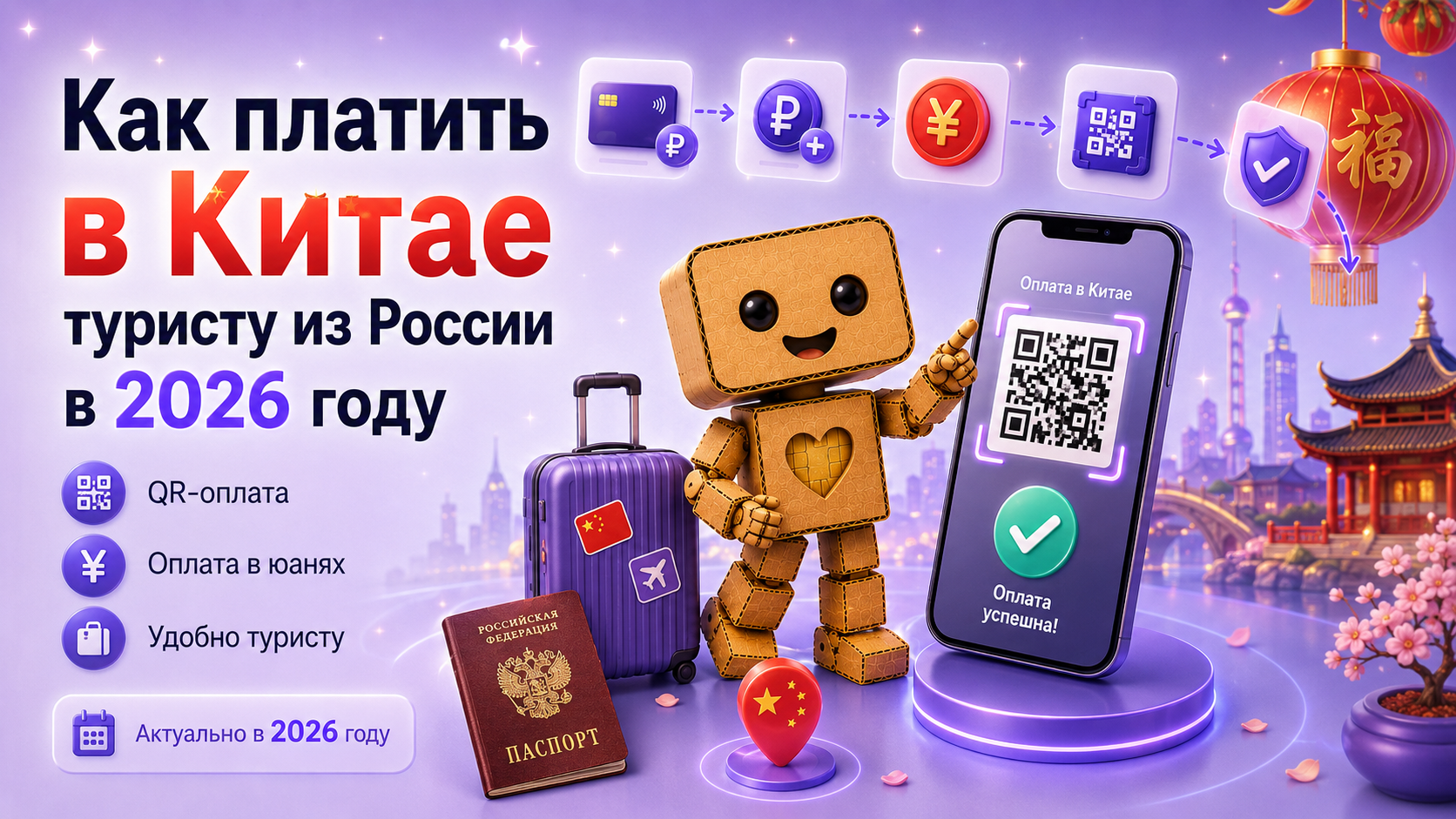 Как платить в Китае туристу из России в 2026 году