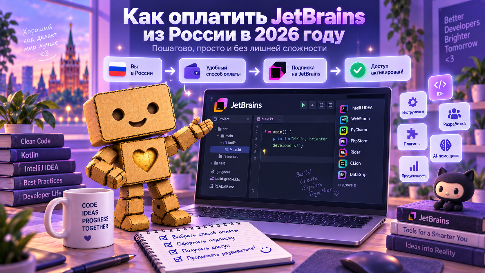 Как оплатить JetBrains из России в 2026 году