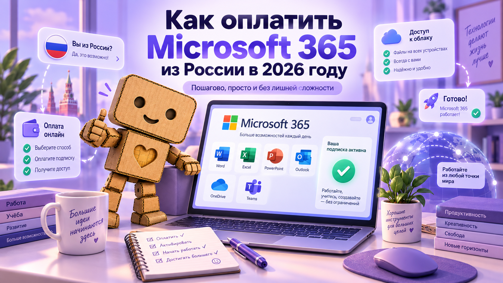 Как оплатить Microsoft 365 из России в 2026 году
