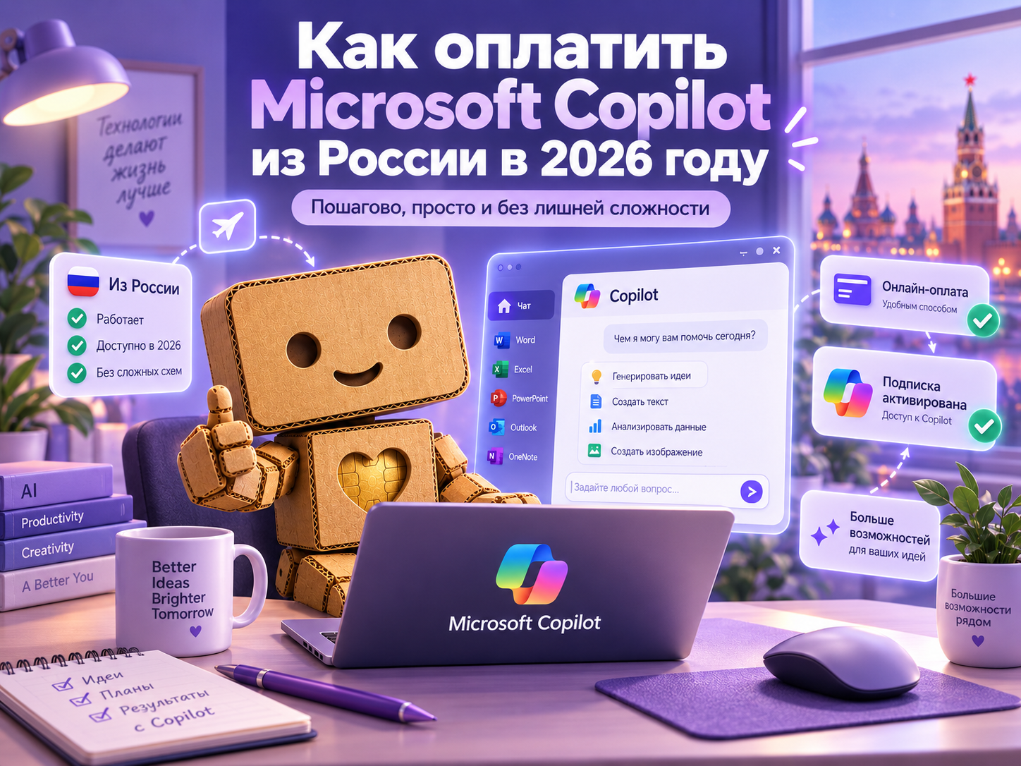 Как оплатить Microsoft Copilot из России в 2026 году