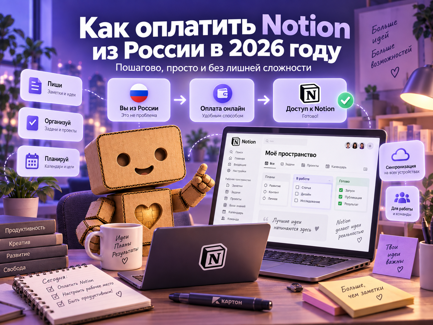 Как оплатить Notion из России в 2026 году