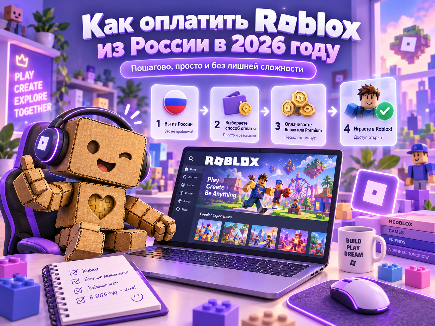 Как оплатить Roblox из России в 2026 году
