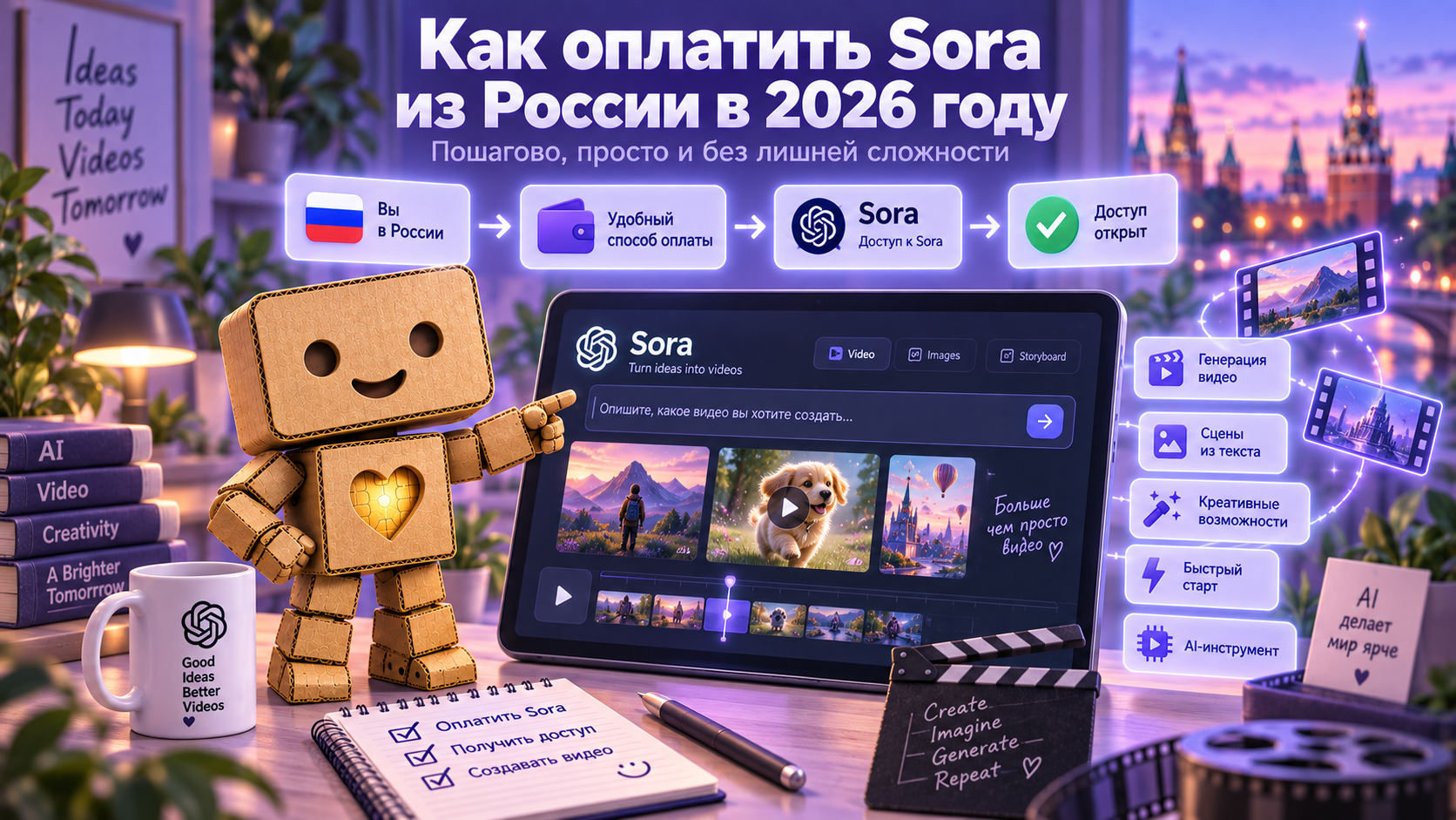 Как оплатить Sora из России в 2026 году