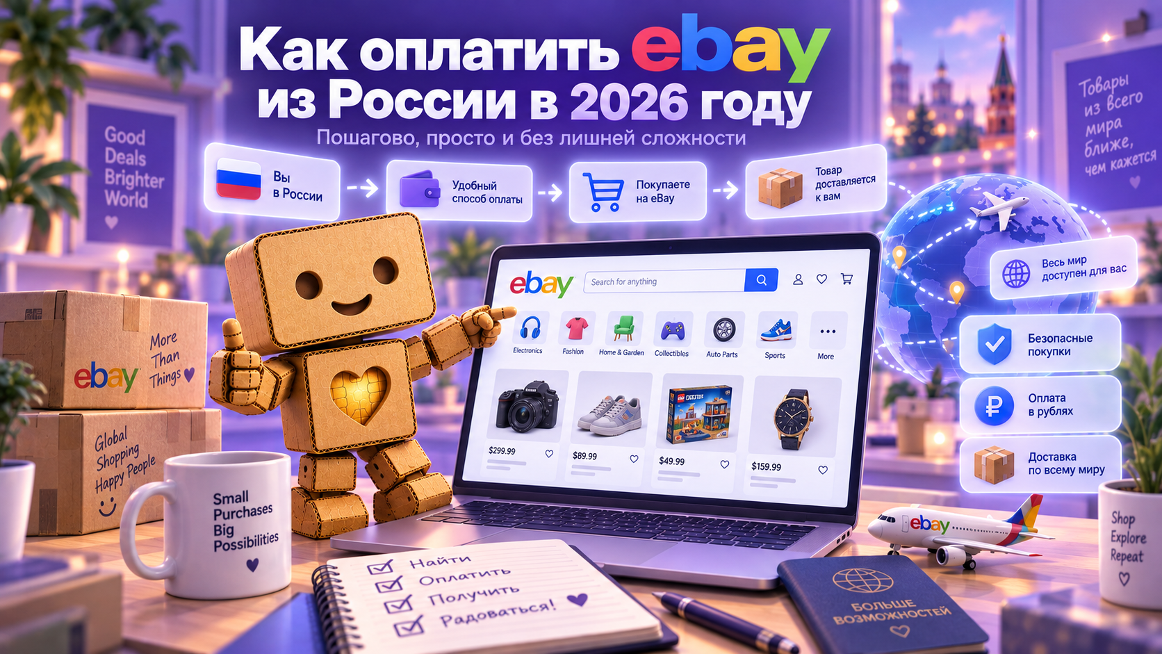 Как оплатить eBay из России в 2026 году