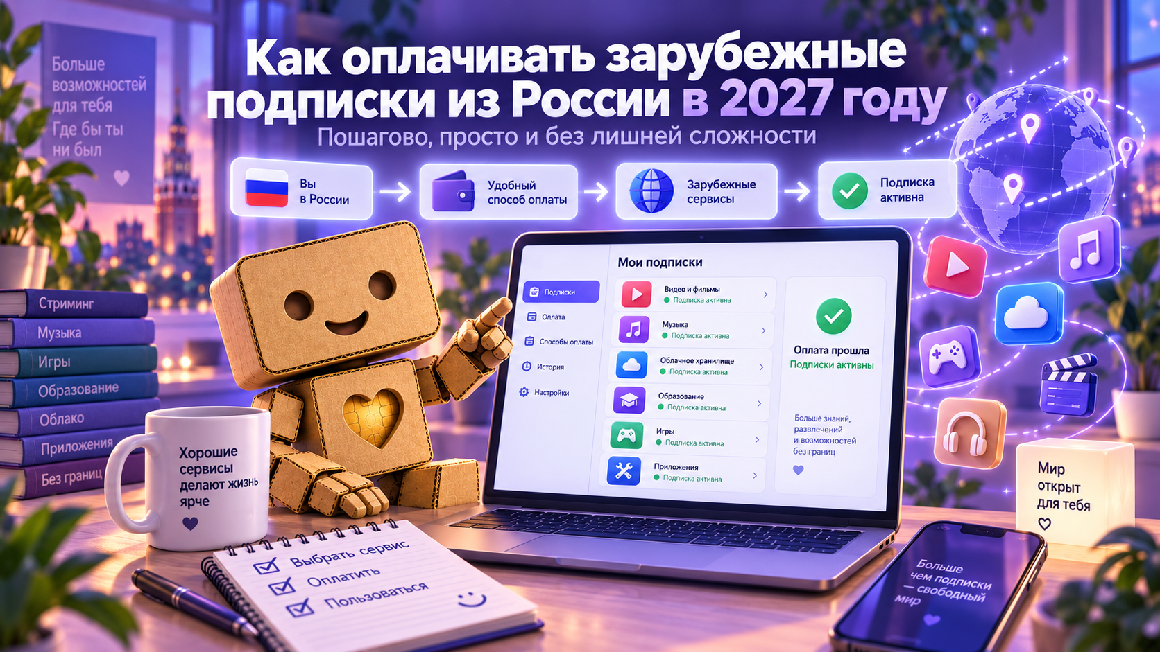 Как оплачивать зарубежные подписки из России в 2027 году